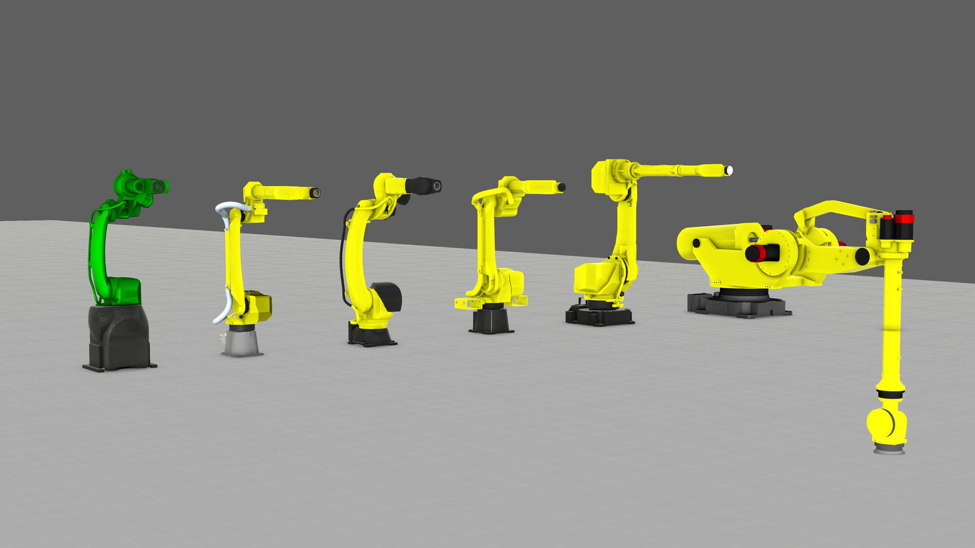 The new Fanuc component additions to Visual Components eCatalog in August 2019