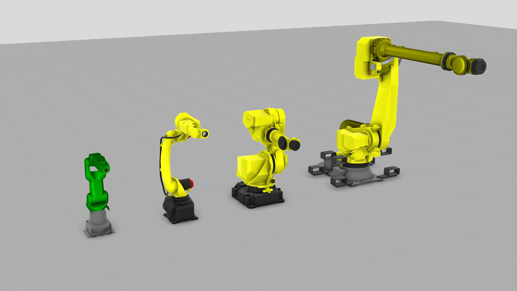 The new Fanuc component additions to Visual Components eCatalog in April 2018